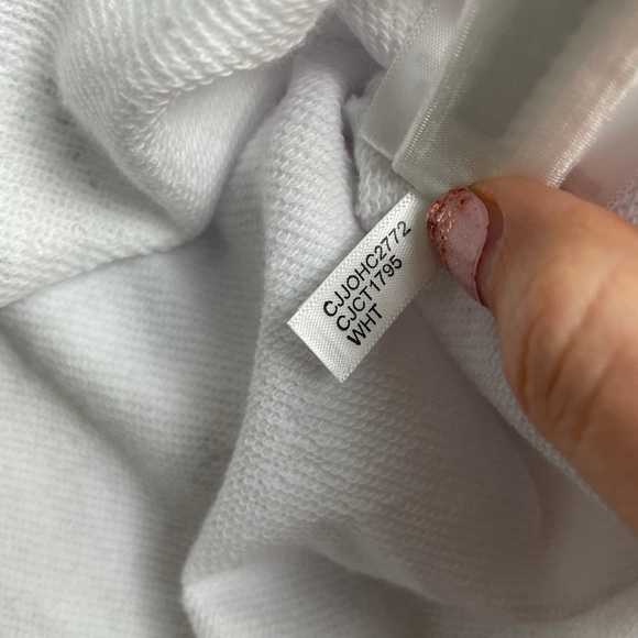 Calvin Klein Rhinestone Logo Cropped Hoodie Sz M - Picture 9 of 12